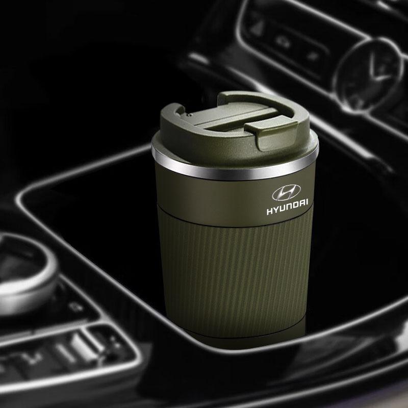500ml Zanglamaydigan Po'latdan Yasalgan Kofe Tumbleri Termos Krujka Portativ Sayohat Termosi Hyundai Mistra Lafesta Elantra Accent IX35 I20 I30 Azera Sonata uchun