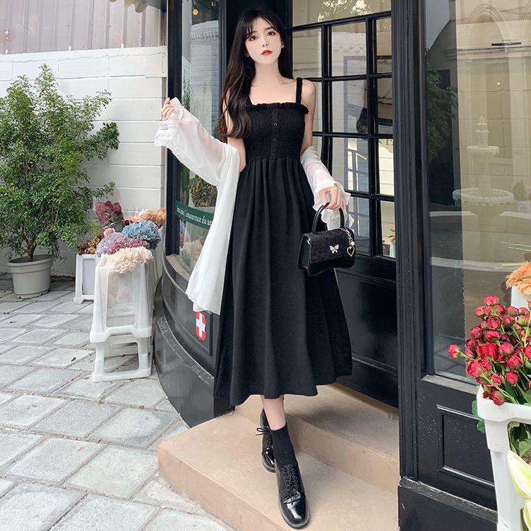 2026 Women's Plus Size Slimming Fairy Camisole Slip Dress with Pleated Hem for Summer