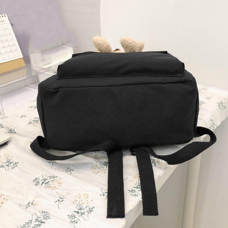 Rucsac drăguț cu urs de desene animate pentru fete, geantă de umăr antifurt de culoare contrastantă, geantă de școală versatilă pentru fete adolescente, rucsac de școală impermeabil