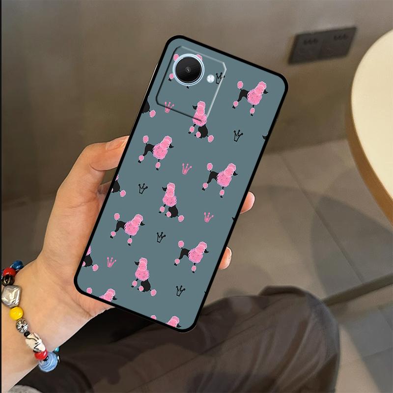 Pudel Hunde Hülle Für Realme C53 C55 C51 C25 C63 C61 C65 C67 C71 C75 GT6 GT7 Pro 11 12 13 14 15 Pro Plus