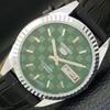 REFURBISHED JAPAN MADE SEIKO 5 AUTOMATIC MENS WATCH GREEN DIAL CUSTOM A440028-2 QV90-a440028