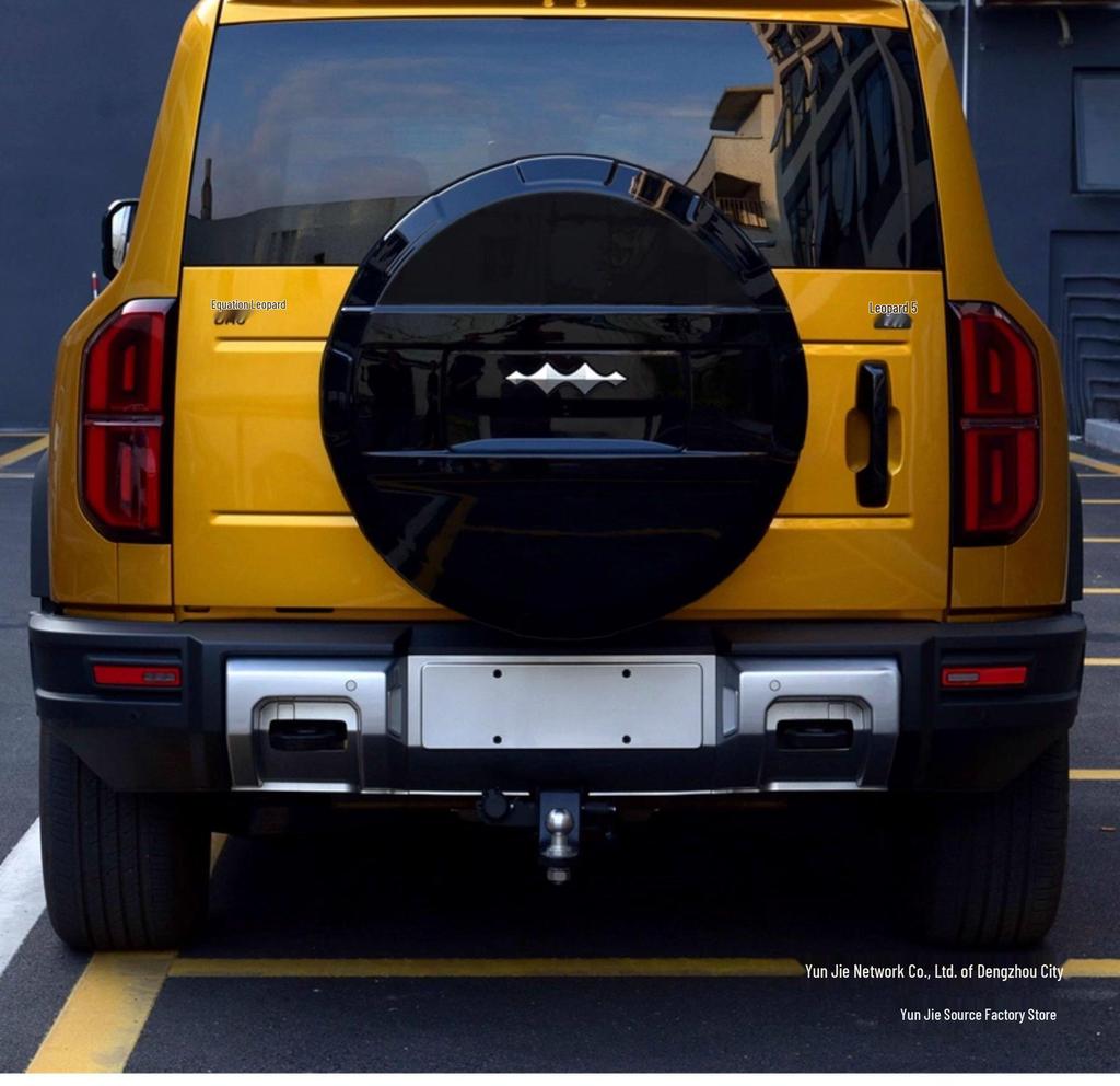 Equation Leopard 5 Full Coverage Spare Tire Cover - Rear Tailgate Protector Accessory