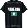 Nigerian Flag Heartbeat Nigeria T Shirts Men Women Pure Cotton Humor Streetwear Tee Shirt Short Sleeve Unisex Loose Clothing