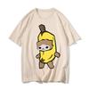 Funny Banana Cat Happy Meme Tshirt for Men Women T-Shirt Cotton Streetwear O-neck Short Sleeve T Shirt Tees Clothes Originality