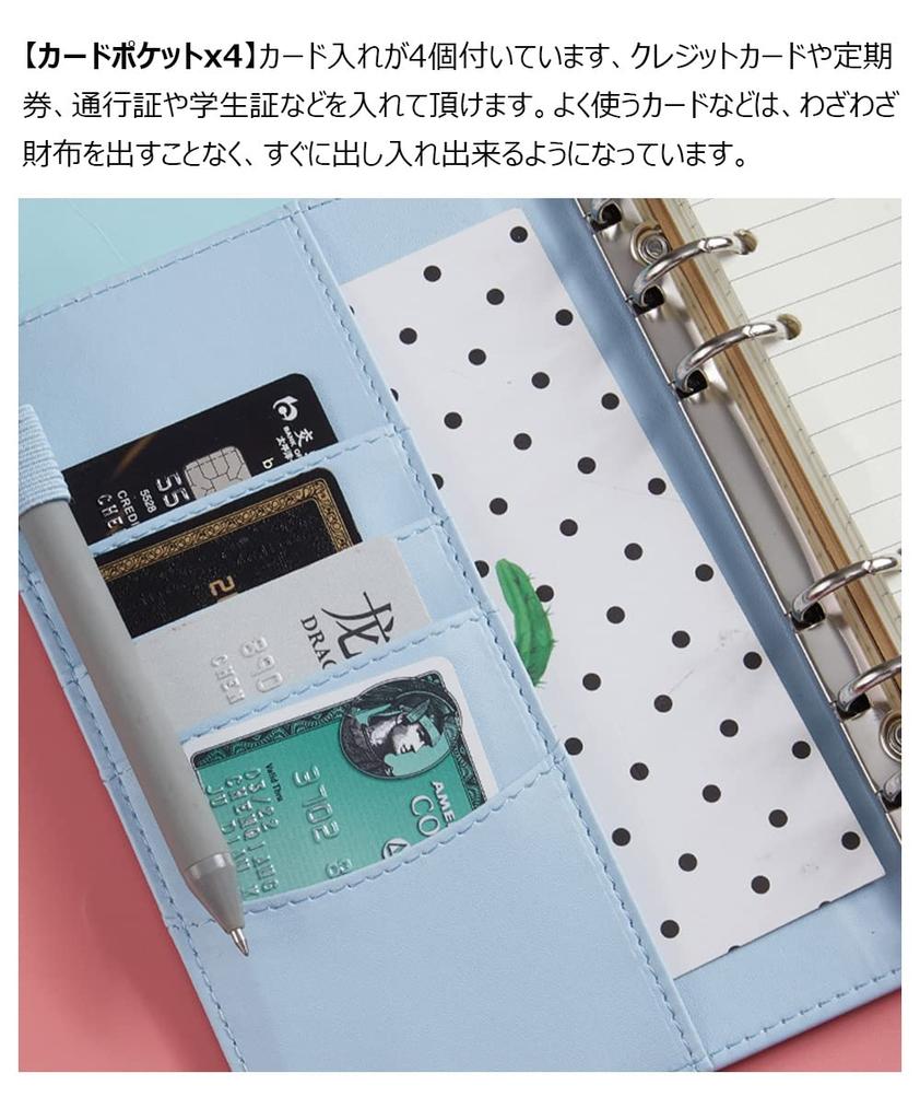 Costowns Skóra A6 z Uchwytami na Długopisy 4 Zawiera 80 Notatek Biuro Biznesowe Idealne na i Promocję 8 Kolorów Wysokiej Jakości Planer, Rozmiar, 6-otworowy, Uchwyt,