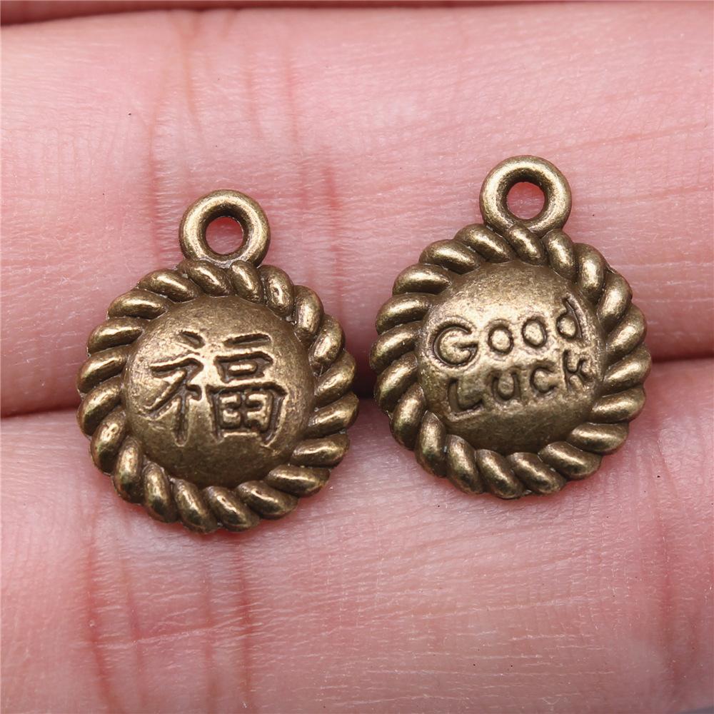 10pcs Chinese Character Ai Charms For Jewelry Making Chinese Style Knot Dragon Charms Chinese Character Love Charms