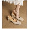 Summer women's shoes flat sole soft sole thick heel hollow comfortable non-slip mother loafers hole women's sandals
