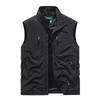 6XL Plus Size Men's Summer Outdoor Hiking Vest Tactical Multi-pocket Lightweight Soft Shell Utility Travel Safari Cargo Vest Men