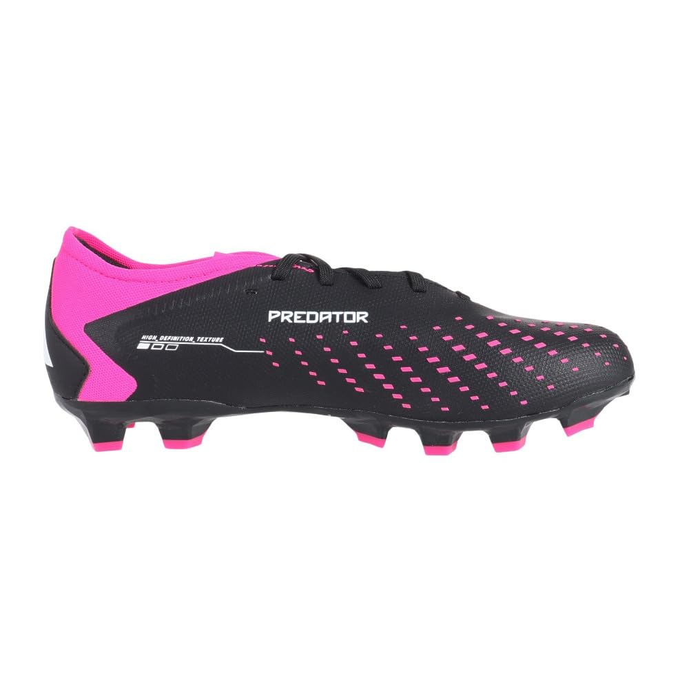 Adidas Predator L LTC74 Soccer Core Shock Pink Size 2E Accuracy.3 HG/AG Cleats, Black/Footwear White/Team (GW4635), 25.5 cm,