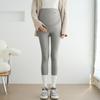 Plus Size Adjustable Maternity Leggings with Belly Support and Fleece for Spring, Autumn, and Winter