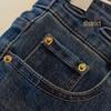 Women's High-Waisted Micro-Flared Blue Jeans - Slimming, Loose, Horseshoe Style for Spring 2025.