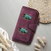 Gothic Skeleton Print Long Wallet Casual Portable Card Holder Fashion Daily Purse