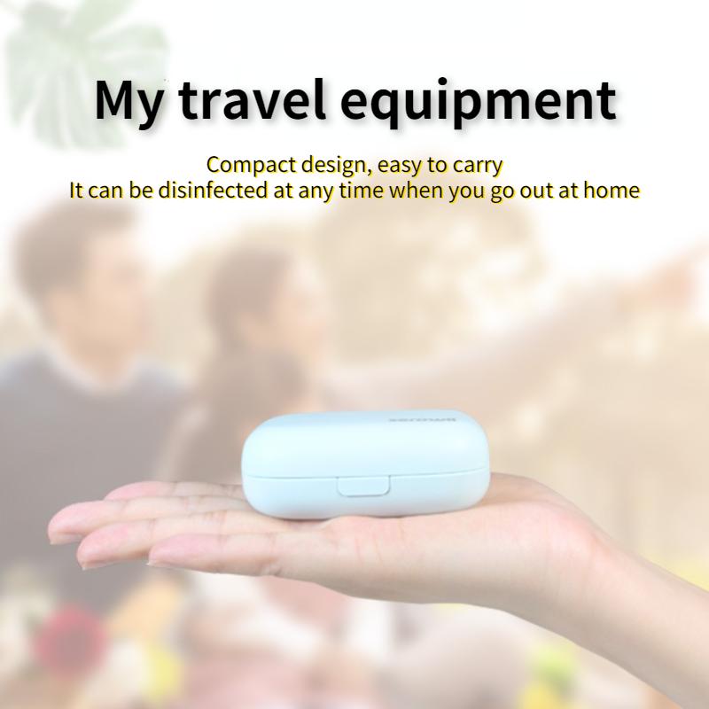UV-Zahnbürsten-Desinfektionsbox, tragbarer intelligenter Induktions-UVC-Sterilisator mit doppeltem Verwendungszweck für Reisen und Zuhause