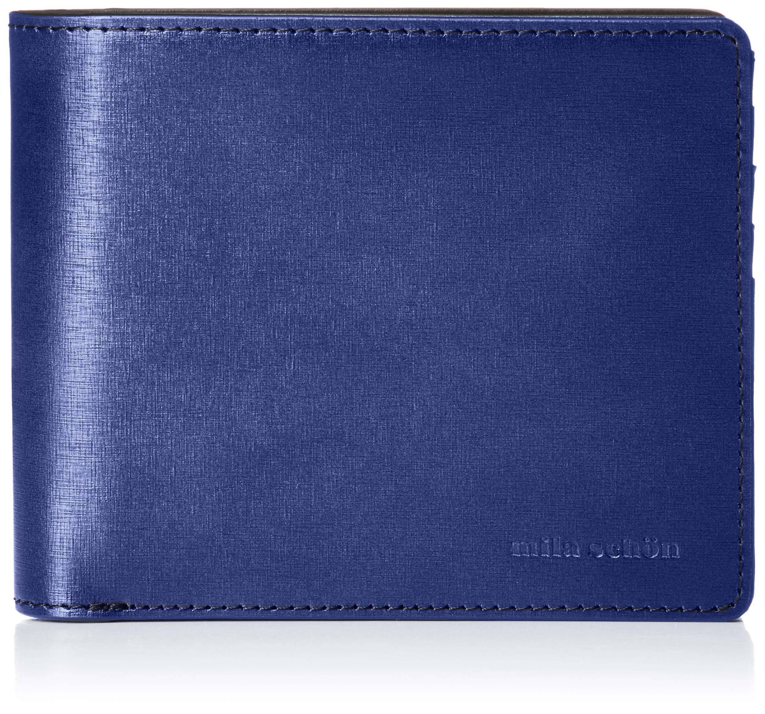 

Складной кошелек Mila Schon SHADOW EMBOSS с карманом для монет MSMW8RS2 Темно-синий