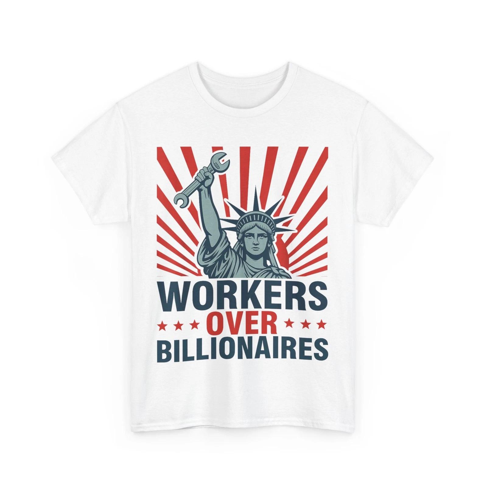 Рабочие против Миллиардеров Протест Митинг за Социальную Справедливость Футболка 3XL