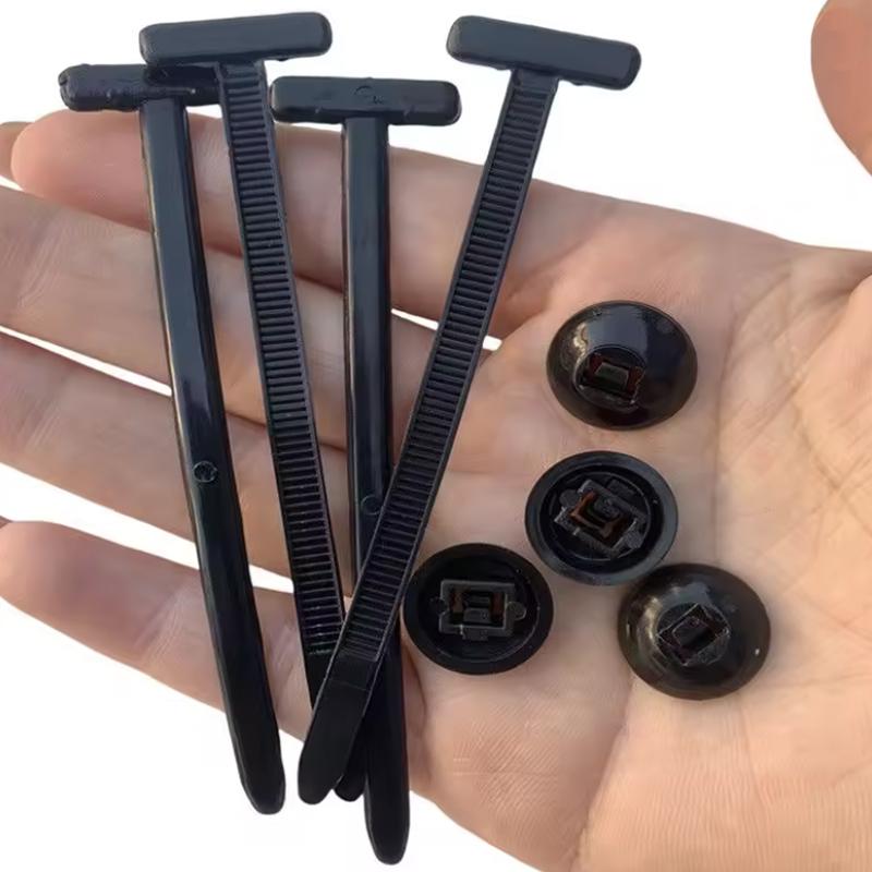 10-50Pcs Universal Nylon Zip Ties Self-locking Plastic Cable Tie Fastening Rings Zipper Wrap Straps With Clips Car Accessories