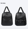 Men's Vintage Leather Travel and Gym Bag with Shoe Compartment - Crossbody Handbag & Shoulder Bag, Large Capacity.