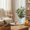 14-inch Indoor Artificial Olive Tree With Ceramic Vase