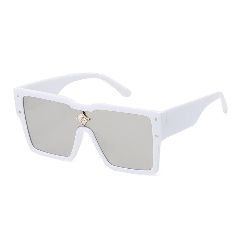 New Large Frame Square Sunglasses Women Decorative Rice Nail Fashion Sun Glasses Men Outdoor Driving Eyewear Uv400