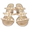 Valentino Garavani Rock Studs Sandals/ shoes 38 goldUsed