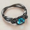 Dark Black Gold Set with Diamonds Full Set with Diamond Rings Ring Set with Rings