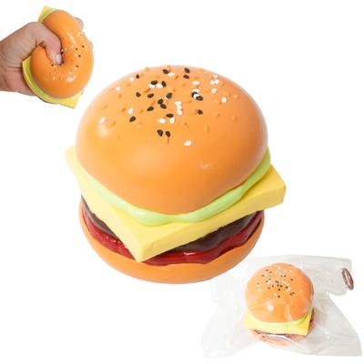 Slow Rising Hamburger Squishy, Soft Silicone Squeeze , Realistic Food Replica With Sesame Seeds Stress Relief Fidget Gift