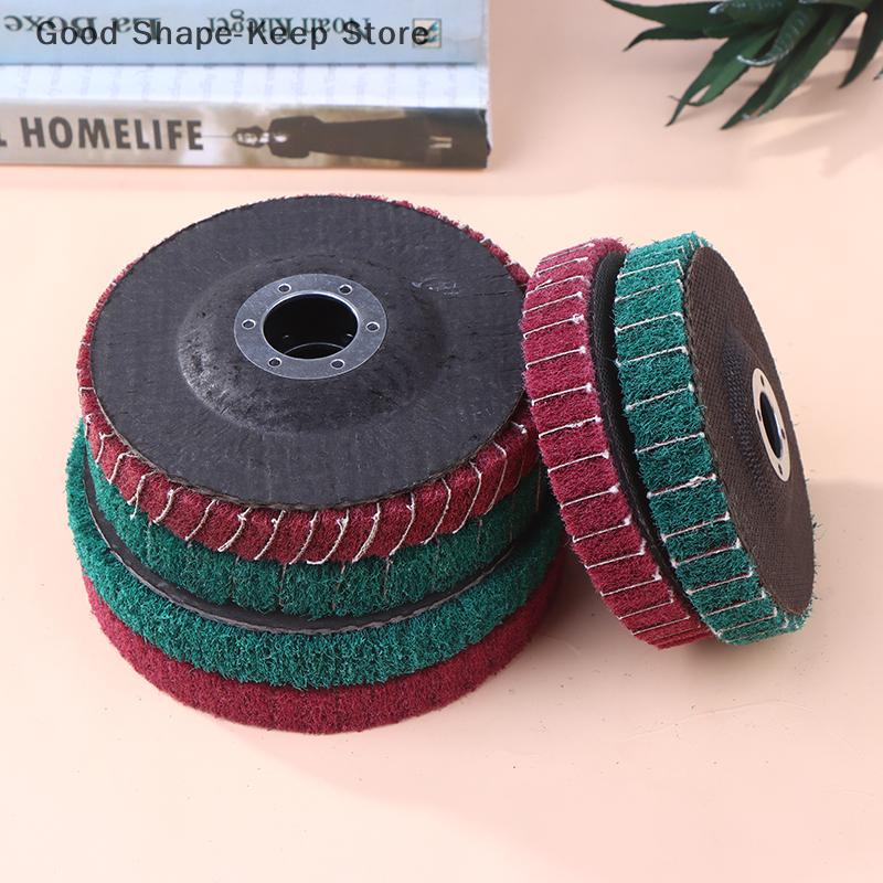 Exceptional Quality 5-Inch Non-Woven Nylon Fiber Grinding Wheel for Angle Grinder - Perfect for Metal and Wood - 100/115/125mm