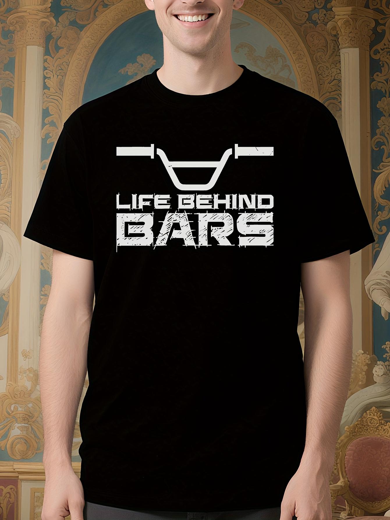 BMX Racing Bike Handlebar Graphic Tee - Life Behind Bars ... XXXXL