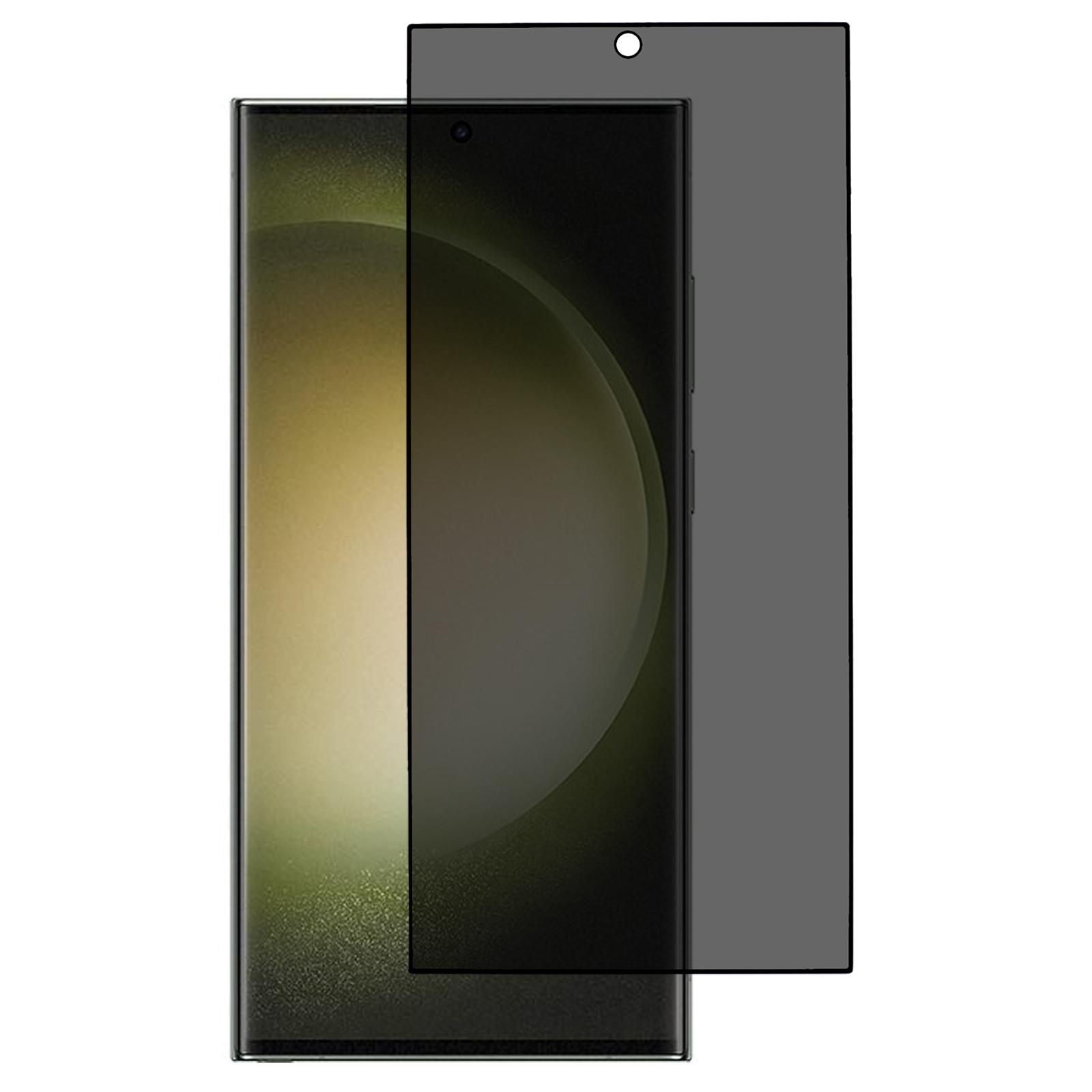 

For Samsung Galaxy S24 Ultra Privacy Screen Protector Anti Shatter Tempered Glass Film (Side Glue) As Shown A
