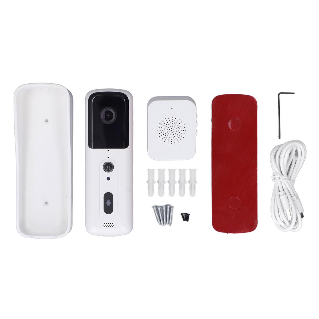 Wireless Video Doorbell Camera 1080P HD Wide Angle Night Vision PIR Motion Detection Smart WiFi