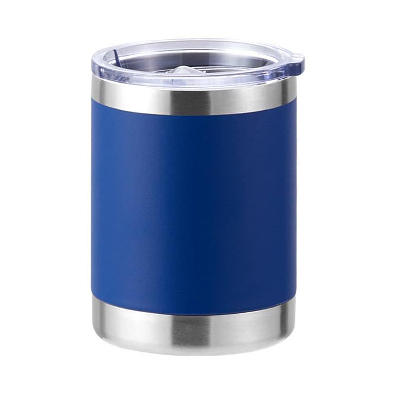 12 oz Kaffeetasse, Vakuumisolierte Campingtasse mit Deckel, doppelwandiger Edelstahl-Reisebecher für Zuhause, Büro, Schreibtisch