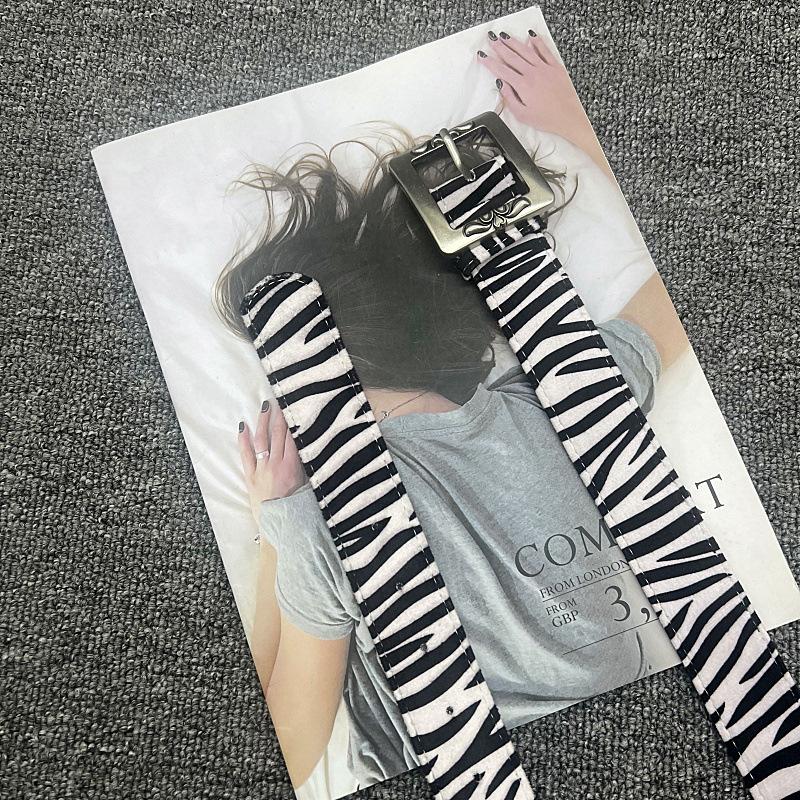 2025 New Luxury Brand Leopard Snake Zebra Pattern Belts for Women Men Cricle Pin Golden Buckle Y2k Belts for Dress Jeans Suits