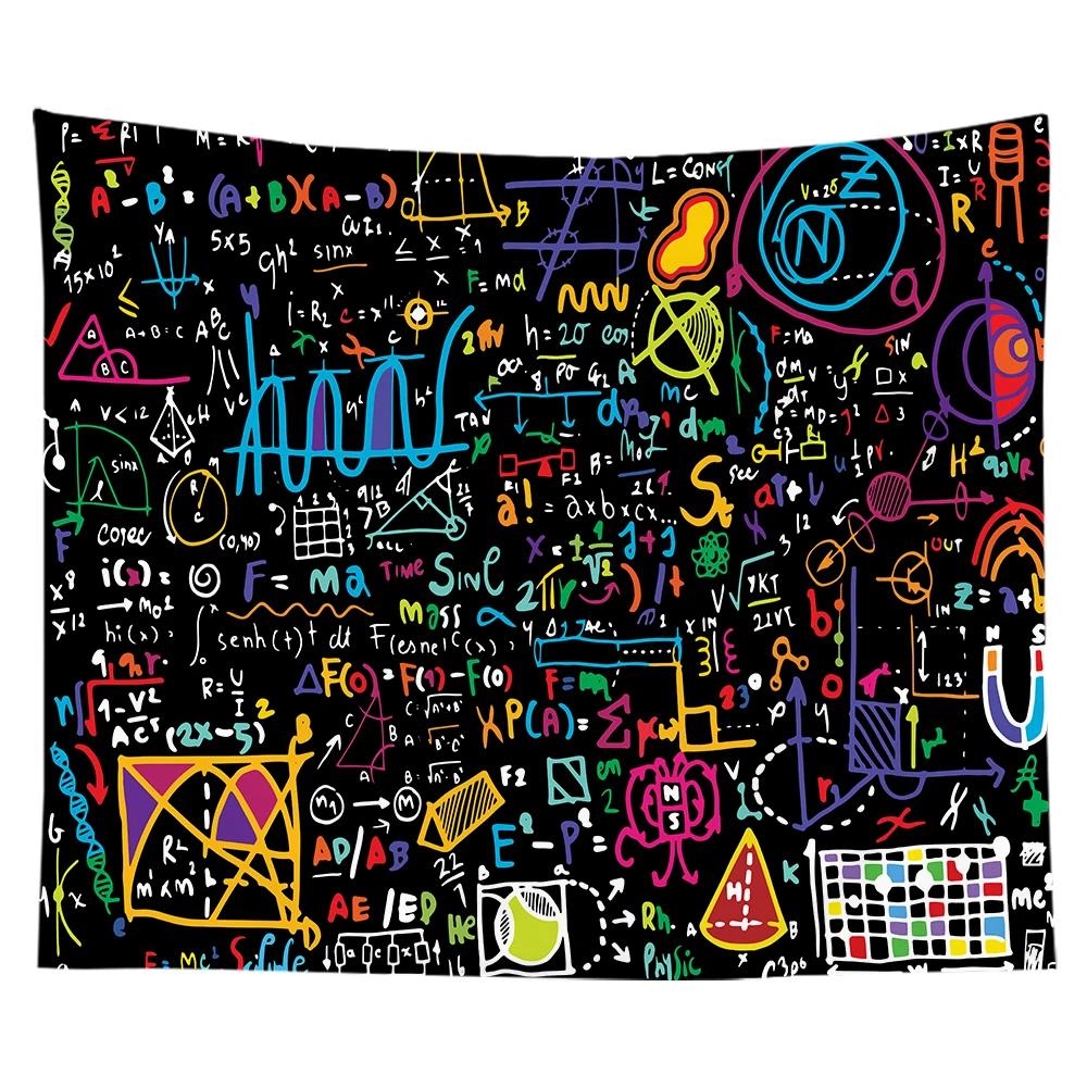 Mathematical Formula Chemical Tapestry Decorative Wall Tapestry Decoration for Bedroom Wall Decor Wall Hanging Tapestry Decor