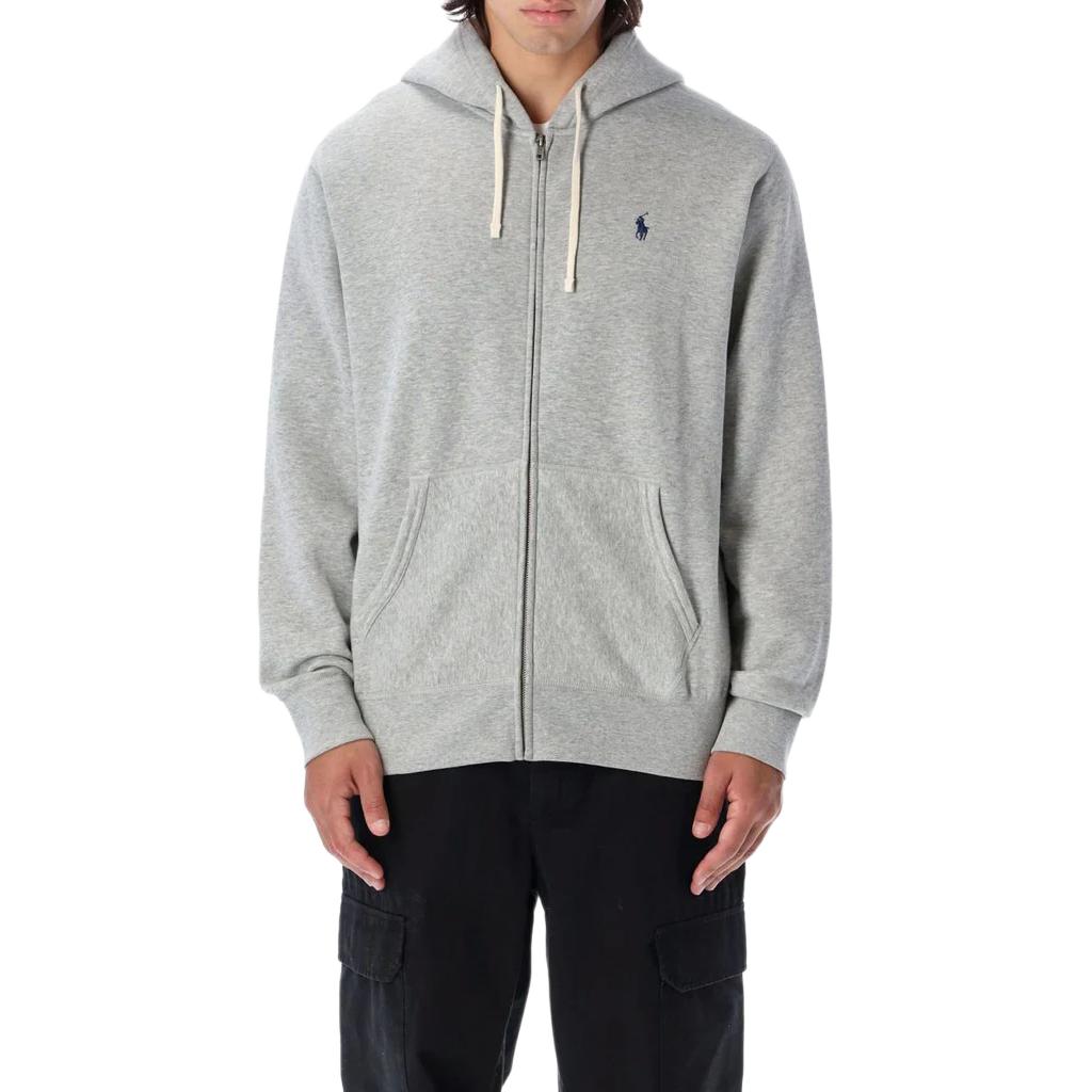 

Polo Ralph Lauren Solid Logo Hooded Jacket Men Jackets Gray 25P710813297002 XXL