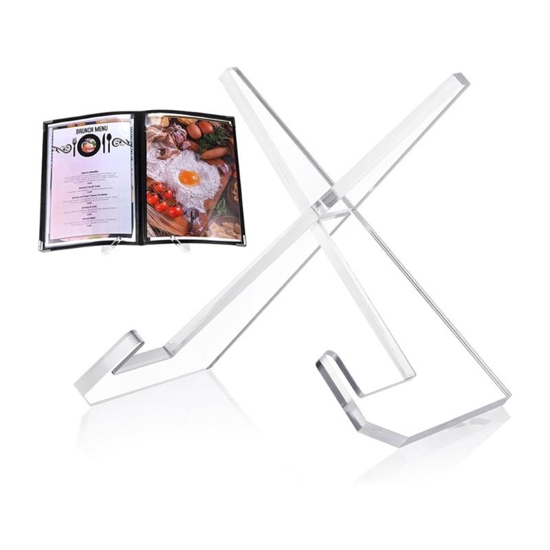 Clear Multifunctional Recipe Holder Shelf With Nonslip Design Perfect For Books Plates Cookbook Rack Home Decoration