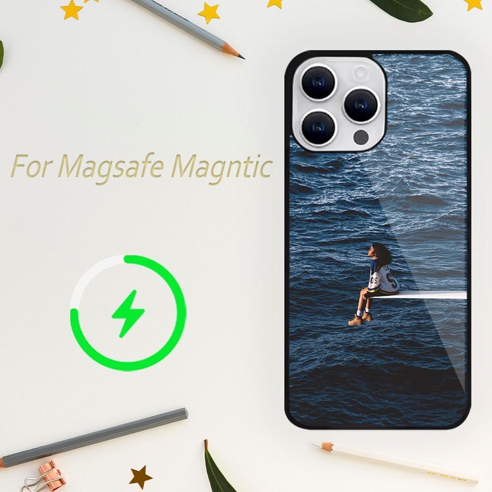 

Чехол для телефона Sza Singer SOS для iPhone 15 14 13 12 11 Plus Pro Max Magsafe Магнитная Беспроводная Зарядка iPhone13