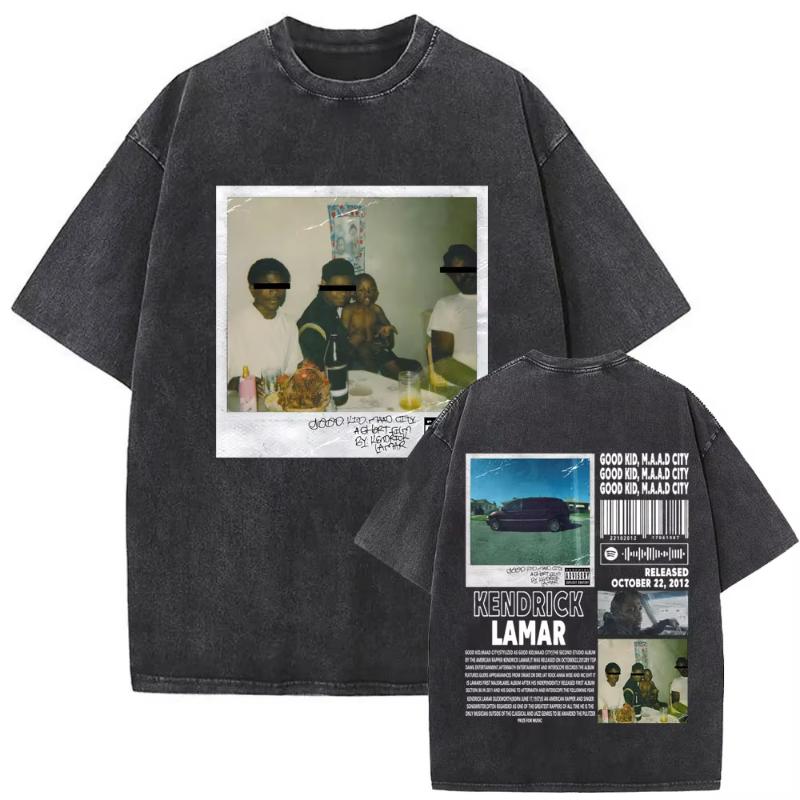 Rapper Kendrick Lamar Cartoon Graphic T Shirt They Not Like Us Vintage Washed Tshirt Unisex Women Hip Hop Retro Oversized Tshirts M
