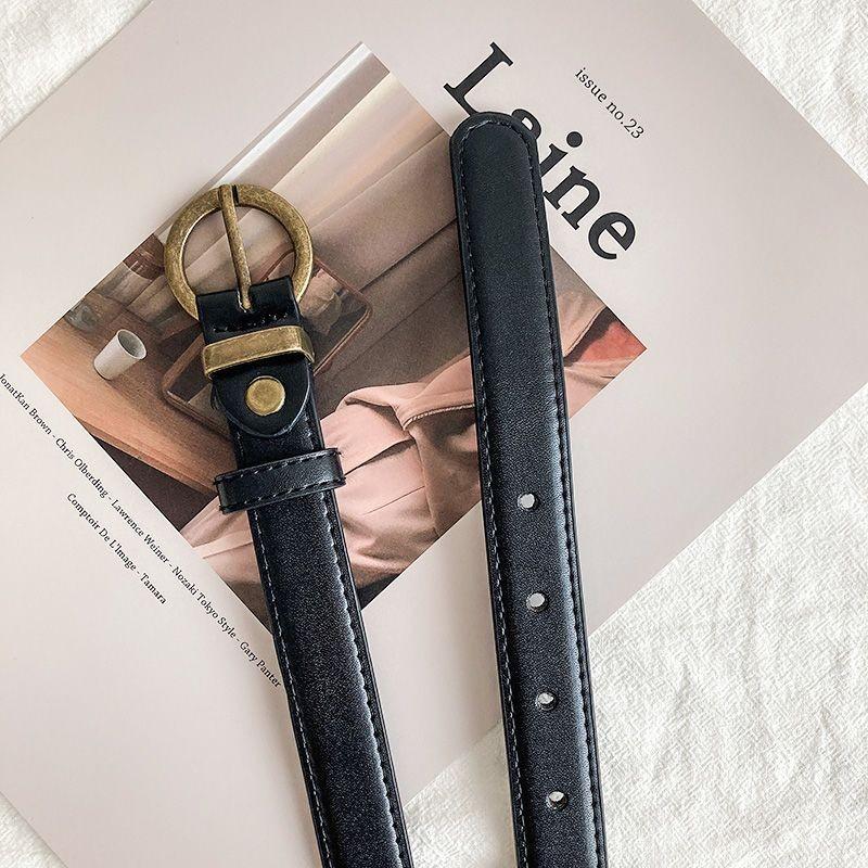 Little Trendy Girls Denim Pants Belt For Summer With Simple And Design Elegant