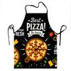 Best Pizza In Town Apron For Cooking And Baking With Fun Pizza Design And Fresh Ingredients Print For Adults And Kids