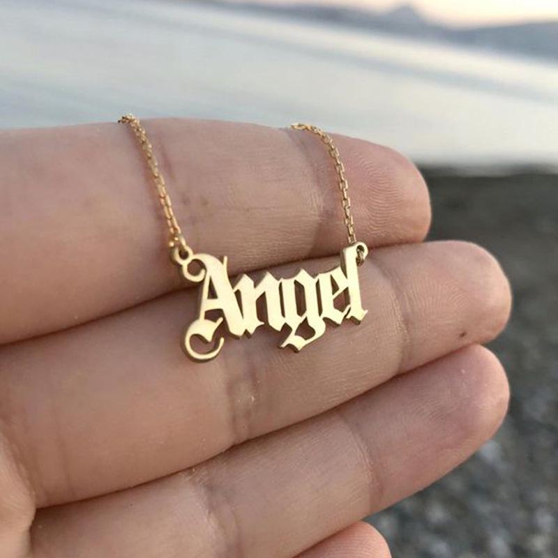 European Cross Angel Necklace: Simple Style & Popular Collarbone Chain