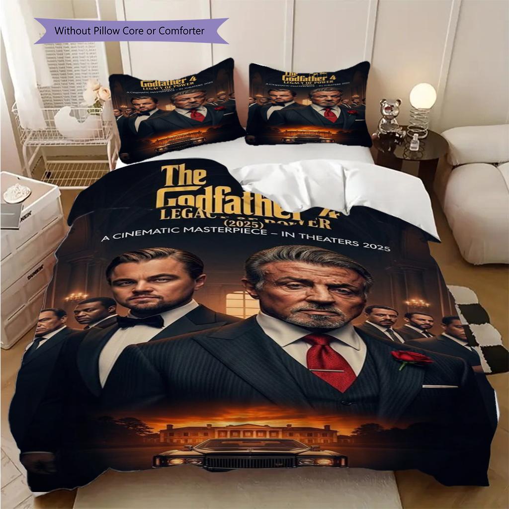 The Godfather Trilogy Threepiece Set 1 Duvet Cover 2 Pillowcase Without Core Bedding Set Duvet Cover And Pillowcase Soft And Comfortable