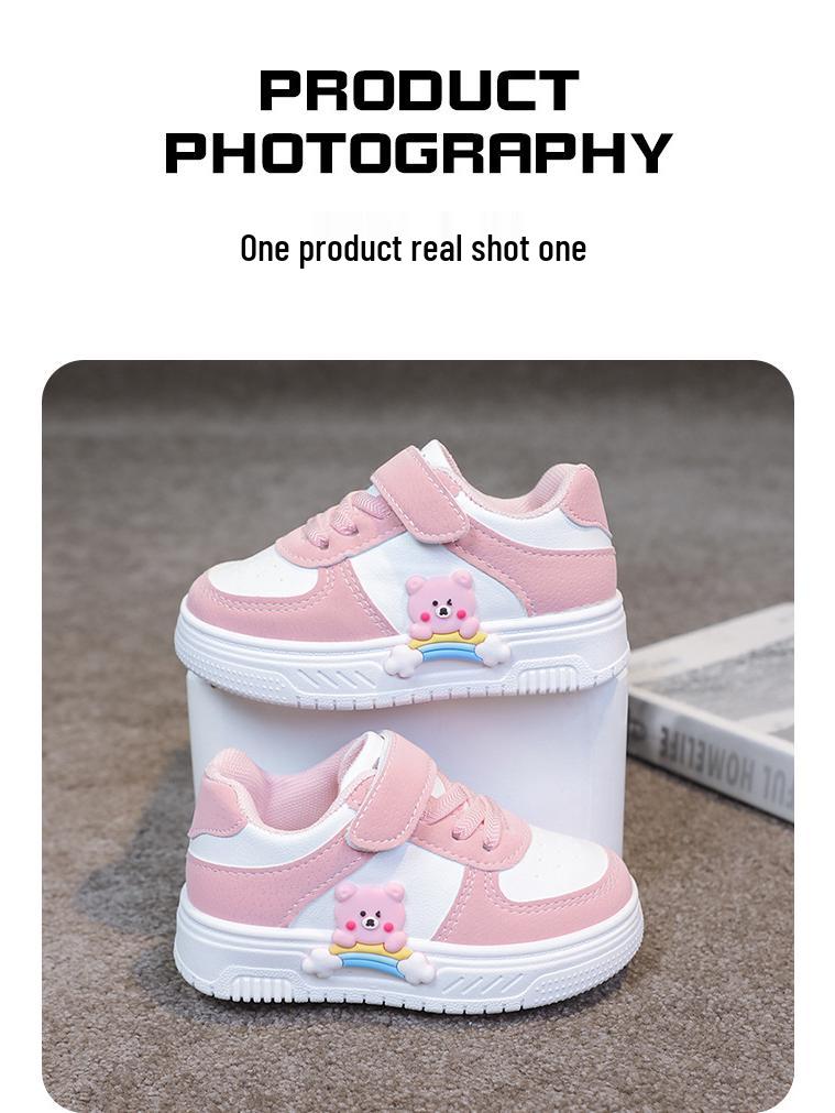 Atmungsaktive Canvas-Laufschuhe mit Cartoon-Motiv für Kleinkinder - Strapazierfähige Low-Top-Sportschuhe für Mädchen & Jungen
