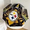 1 Stück Steelers 14 Regenschirm-8-Rippen verstärkt, Automatiköffnung, Leicht & Langlebig, Süßes Modeaccessoire für Draußen-P92