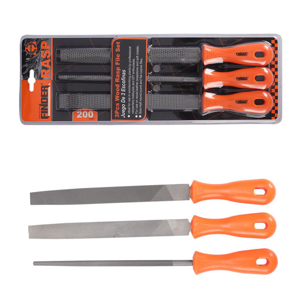 File Set 3 Pcs Hand Wood /Steel File Tools Alloy Set for Sharping Wood Metalwork File Carving Tools