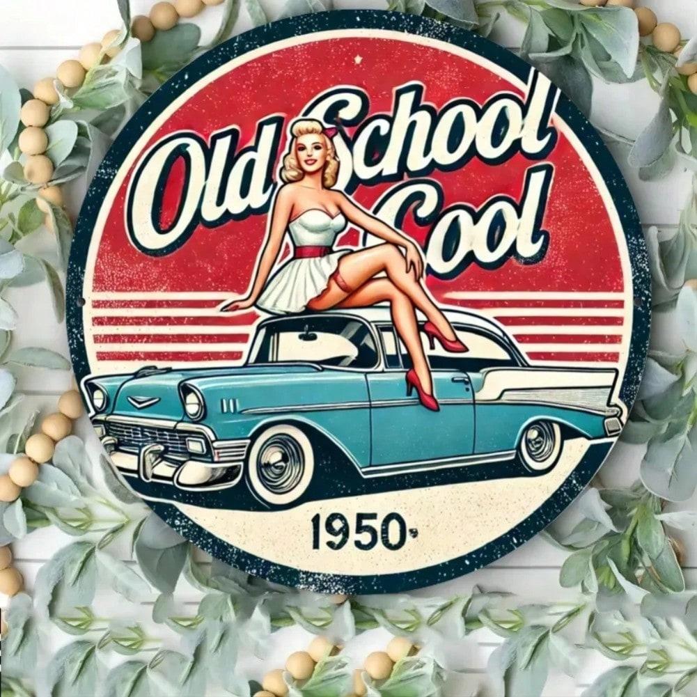 

Vintage Metal Wall Art Retro Iron Sign For Bar Kitchen Decor 20x20 різнокольоровий