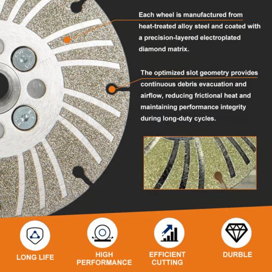 Yousheng 1 Satz Schleifscheibe, Hochleistungs-Trennscheibe aus Kohlenstoffstahl, 4 1/2 Zoll Winkelschleifer, professionelle Trennscheibe, Ersatz-Winkelschleifer