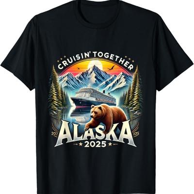 Alaska 2025 Cruise Bear Scenic Adventure Voyage Costume T-Shirt