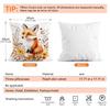 Autumn Forest Animal Fox Cushions Pillowcase Cushion Cover Throw Pillow Sofa Decoration Pillowcover Home Car Sofa Decor