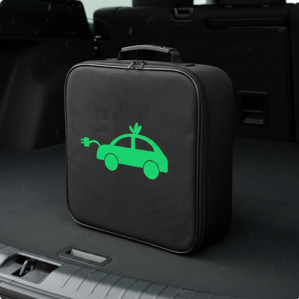 Electric Charging Cord Bag Retardant Electric Vehicle Charger Case Car Charger Cord Storage Bag Fire Resistant for Travel