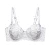 Sexy beautiful back bra big chest small removable shoulder strap underwear soft steel ring upper support gathering bra  women